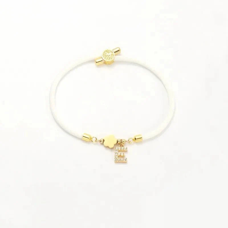 Adjustable Shape Letter Initial Bracelets — Image 12 — Allury Wear UK