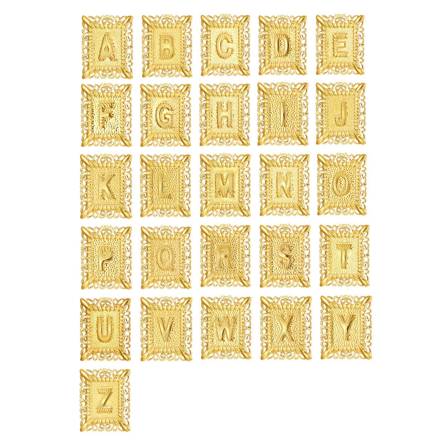 14k Initial Necklace + FREE Cross Necklace