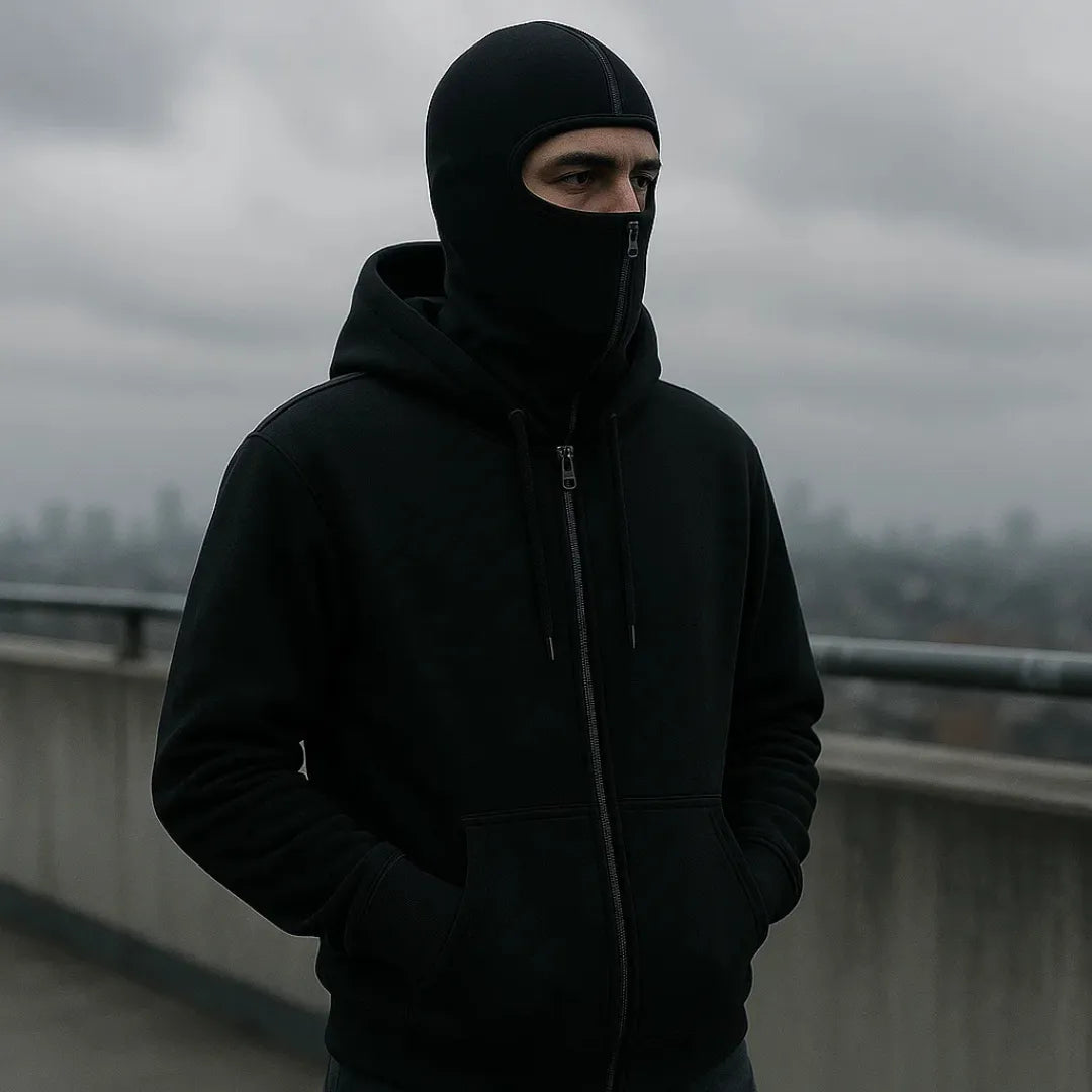 Aura Smart Hoodie with Balaclava — Image 3 — Allury Wear UK