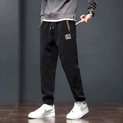Fleece-Lined Corduroy Trousers — Image 2 — Allury Wear UK