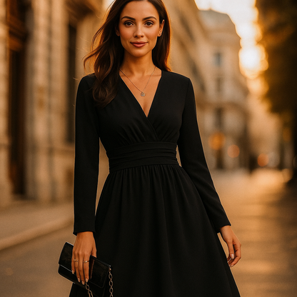 Vestido Esencia Bordeaux