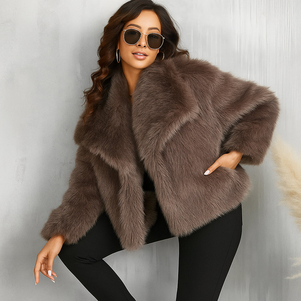 Abrigo Sabrina Con Textura Afelpada