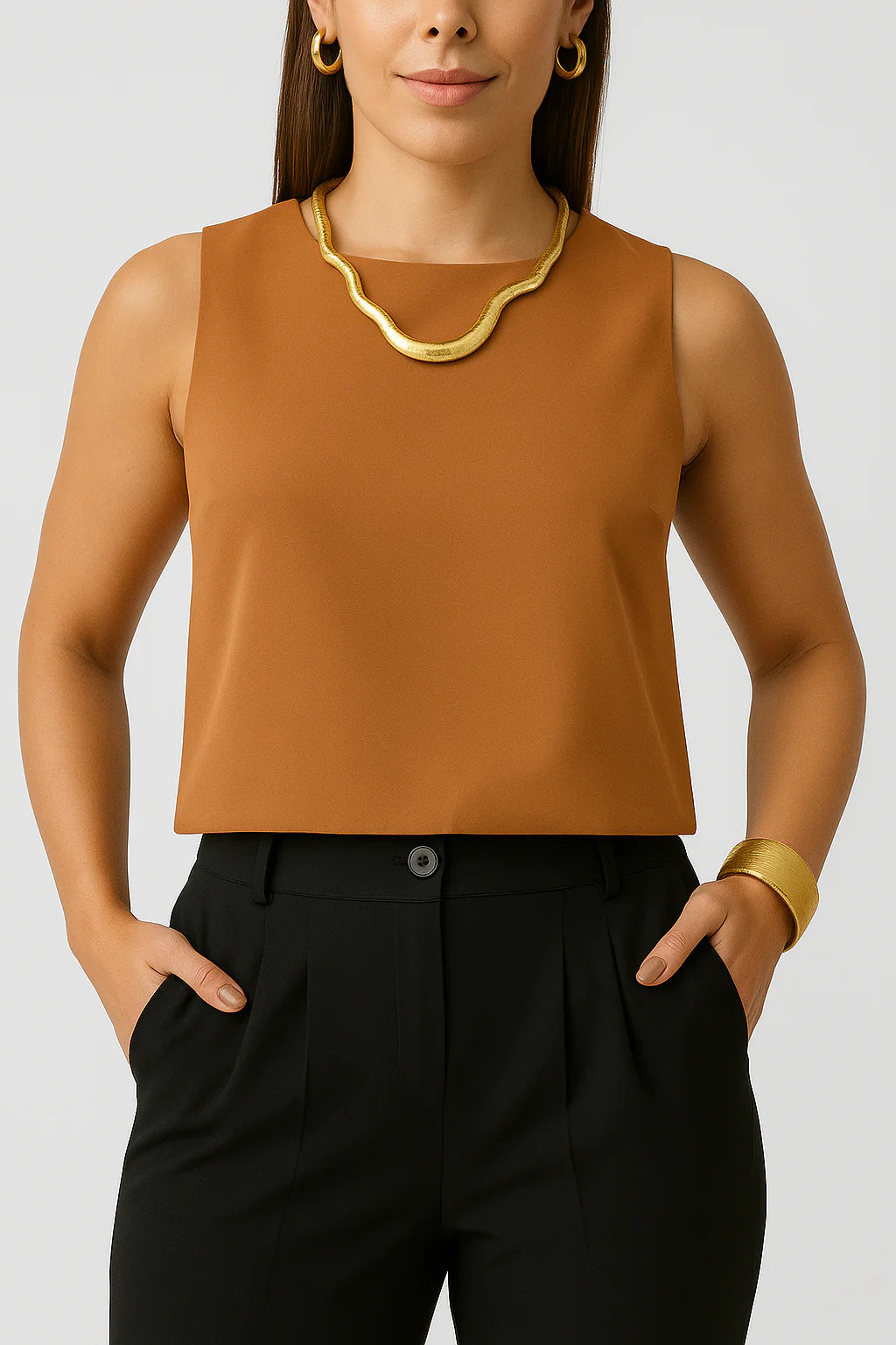 Kit 3 Top Halter Sin Mangas