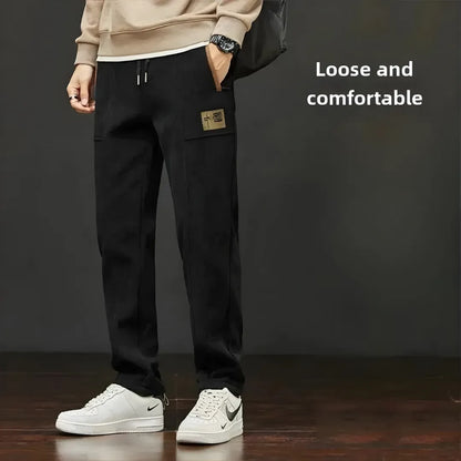 Fleece-Lined Corduroy Trousers — Image 4 — Allury Wear UK