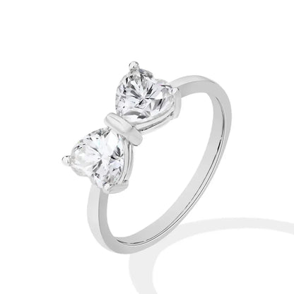S925 Moissanite Feminine Bow Ring