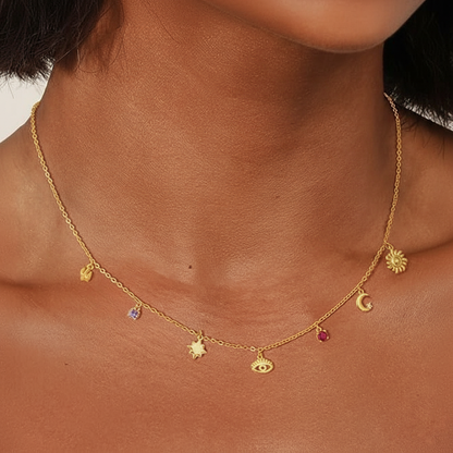 Dainty Paperclip Chain Charm Necklace