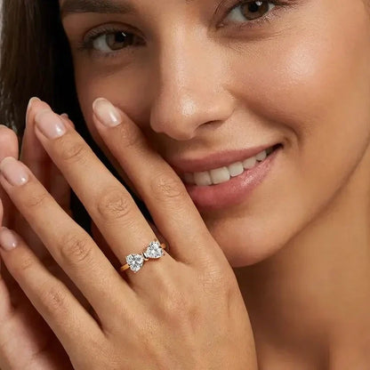 S925 Moissanite Feminine Bow Ring