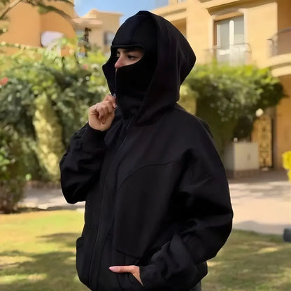 Aura Smart Hoodie with Balaclava — Image 4 — Allury Wear UK