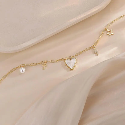 Dainty Paperclip Chain Charm Necklace