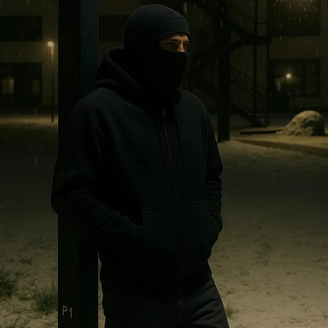 Aura Smart Hoodie with Balaclava — Image 2 — Allury Wear UK