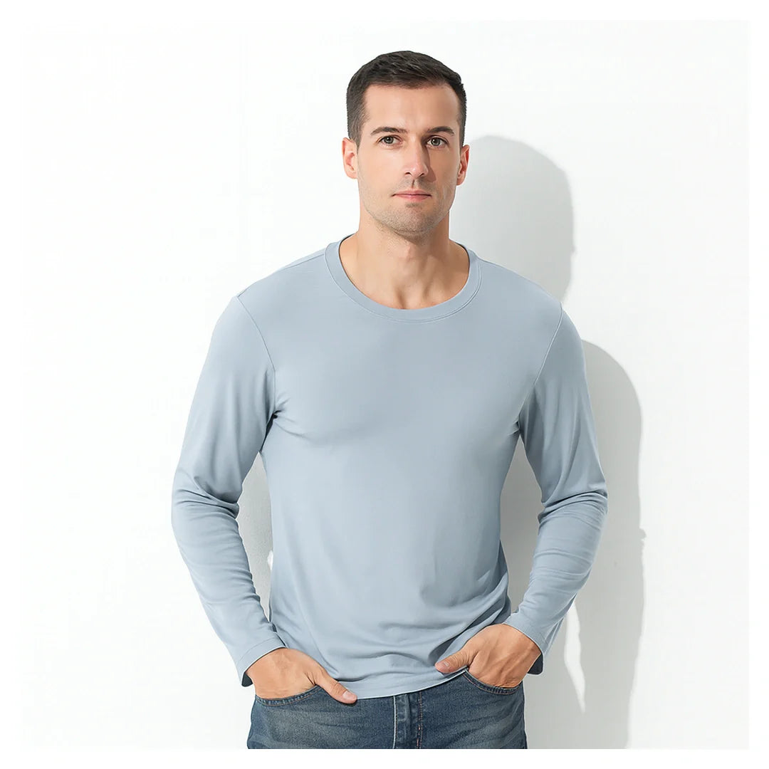 Men's Lenzing Modal Long Sleeve Tee — Image 1 — Allury Wear UK
