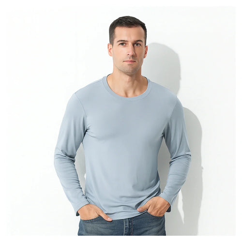Men's Lenzing Modal Long Sleeve Tee — Image 1 — Allury Wear UK
