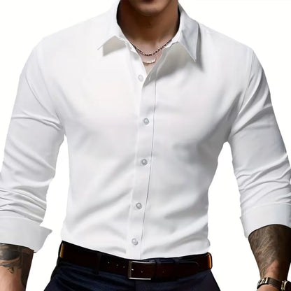 Novara Premium Easy-Care Dress Shirt — Image 11 — Allury Wear UK