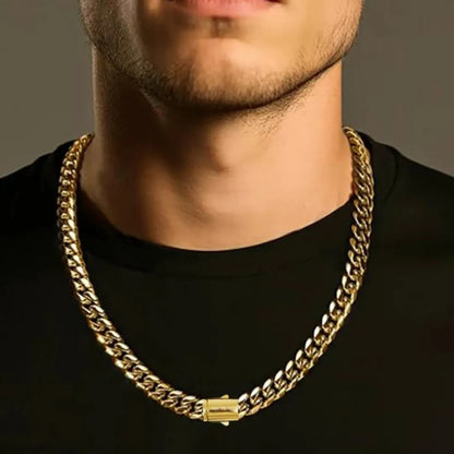 Minimal Cuban Style Link Chain — Image 8 — Allury Wear UK
