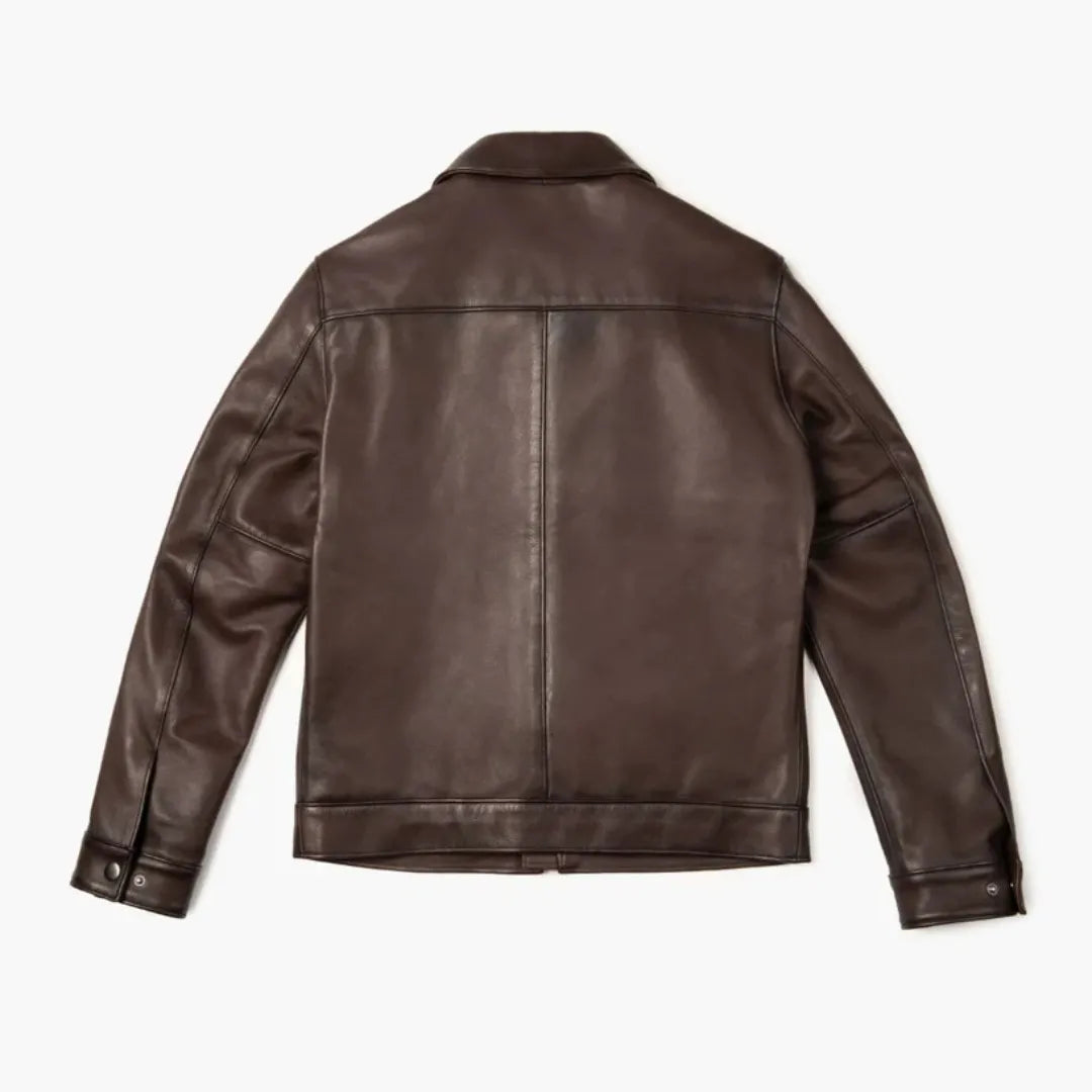 Men's Premium Classic Leather Jacket — Image 14 — Allury Wear UK