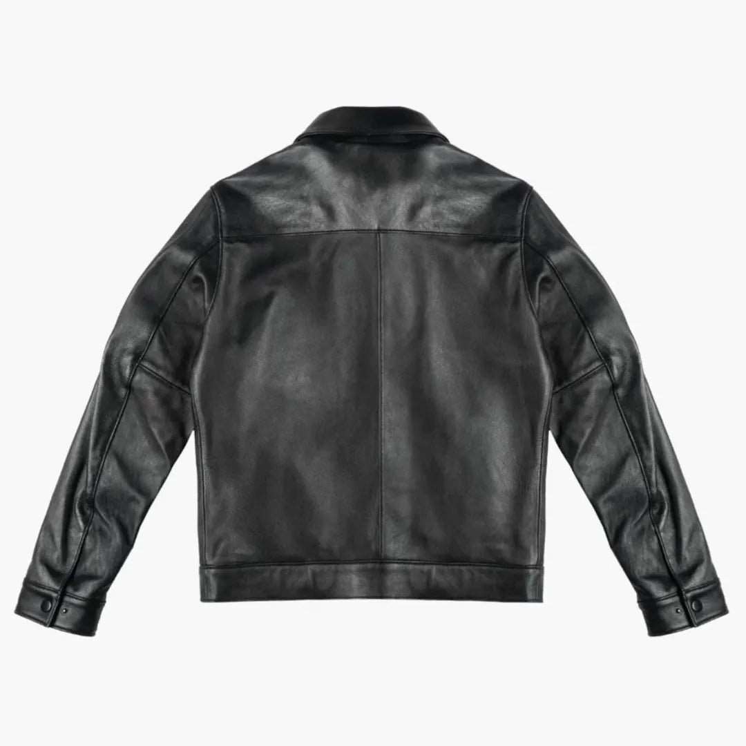 Men's Premium Classic Leather Jacket — Image 10 — Allury Wear UK
