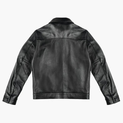 Men's Premium Classic Leather Jacket — Image 10 — Allury Wear UK