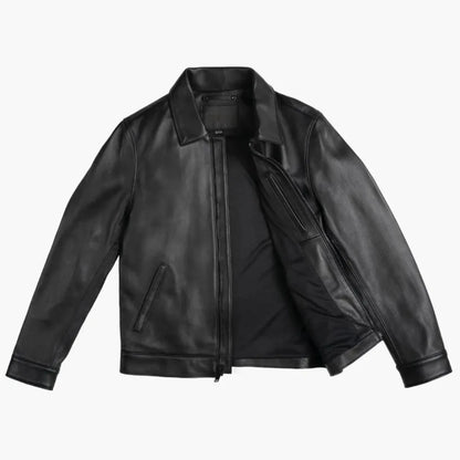 Men's Premium Classic Leather Jacket — Image 11 — Allury Wear UK