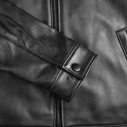 Men's Premium Classic Leather Jacket — Image 6 — Allury Wear UK