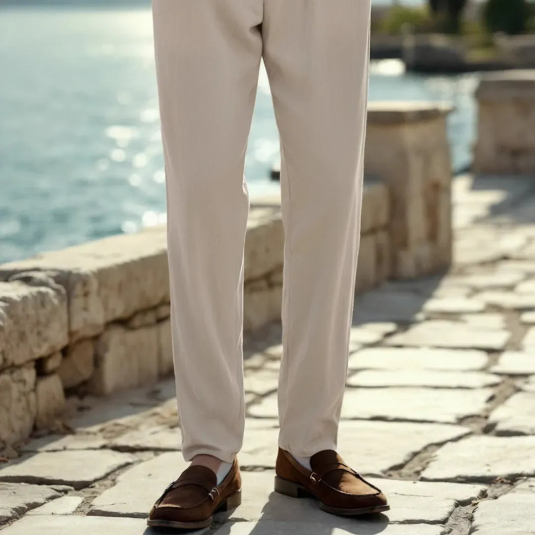 Santorini Linen Trousers — Image 6 — Allury Wear UK
