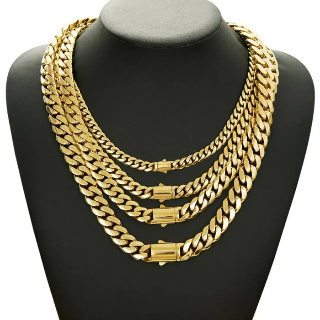Minimal Cuban Style Link Chain — Image 5 — Allury Wear UK