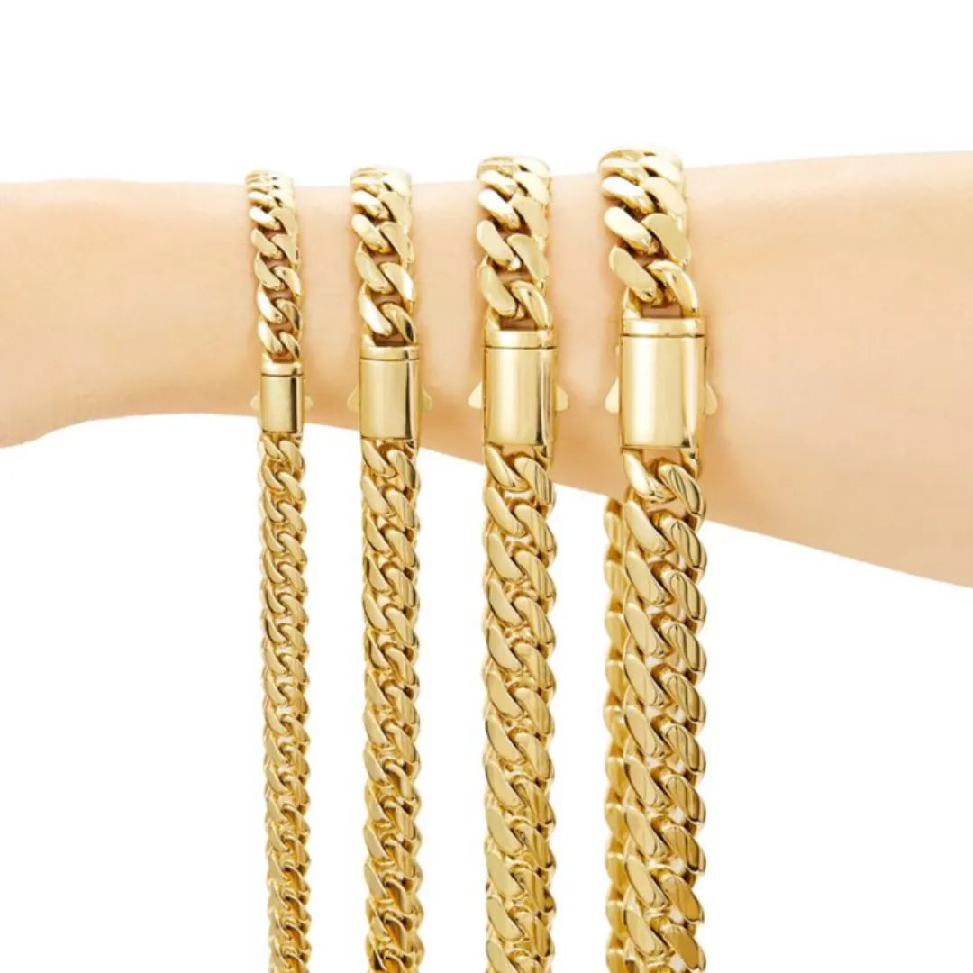 Minimal Cuban Style Link Chain — Image 6 — Allury Wear UK