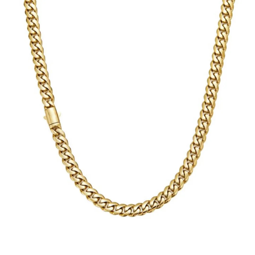 Minimal Cuban Style Link Chain — Image 4 — Allury Wear UK