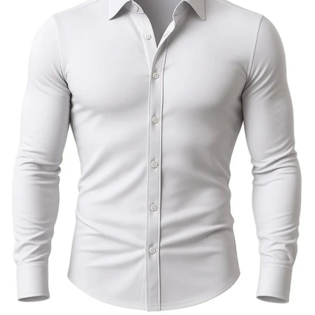 Novara Premium Easy-Care Dress Shirt — Image 6 — Allury Wear UK