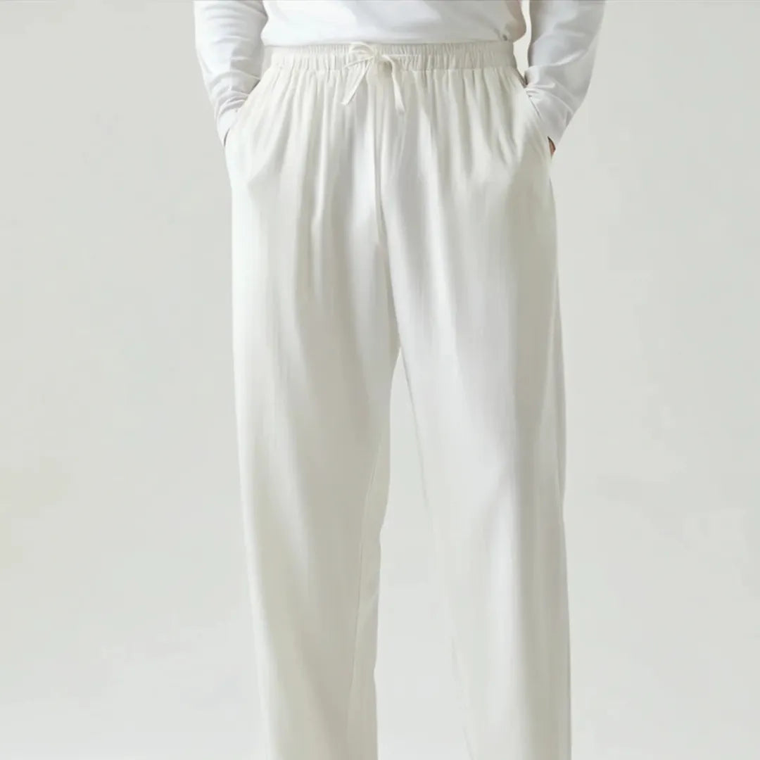 Santorini Linen Trousers — Image 2 — Allury Wear UK