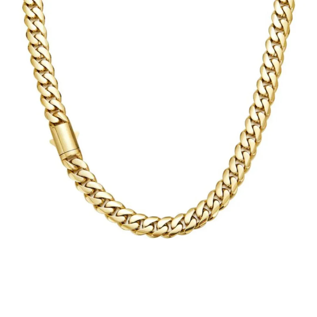 Minimal Cuban Style Link Chain — Image 2 — Allury Wear UK