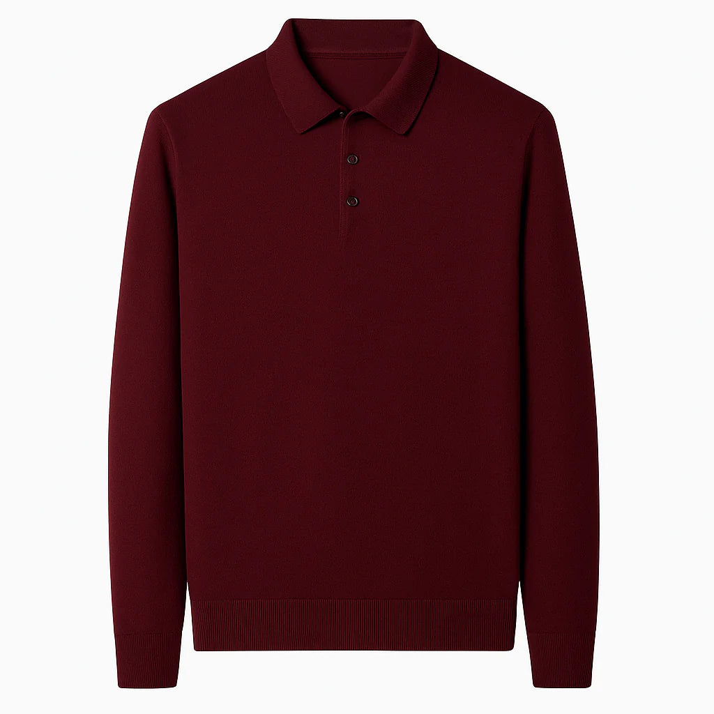 Oxford Knit Polo Sweater — Image 2 — Allury Wear UK
