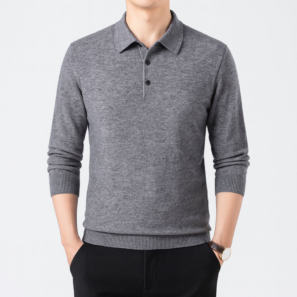 Oxford Knit Polo Sweater — Image 7 — Allury Wear UK