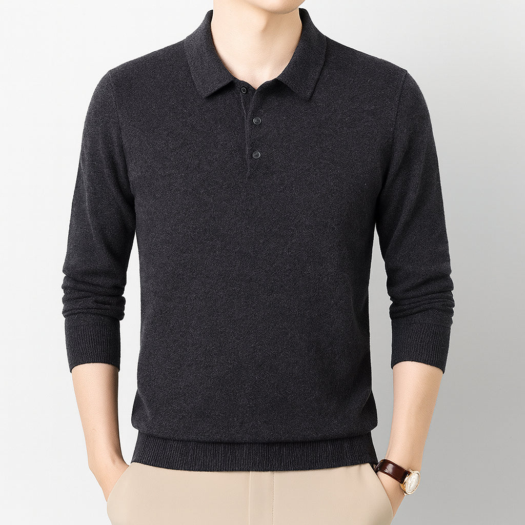Oxford Knit Polo Sweater — Image 5 — Allury Wear UK