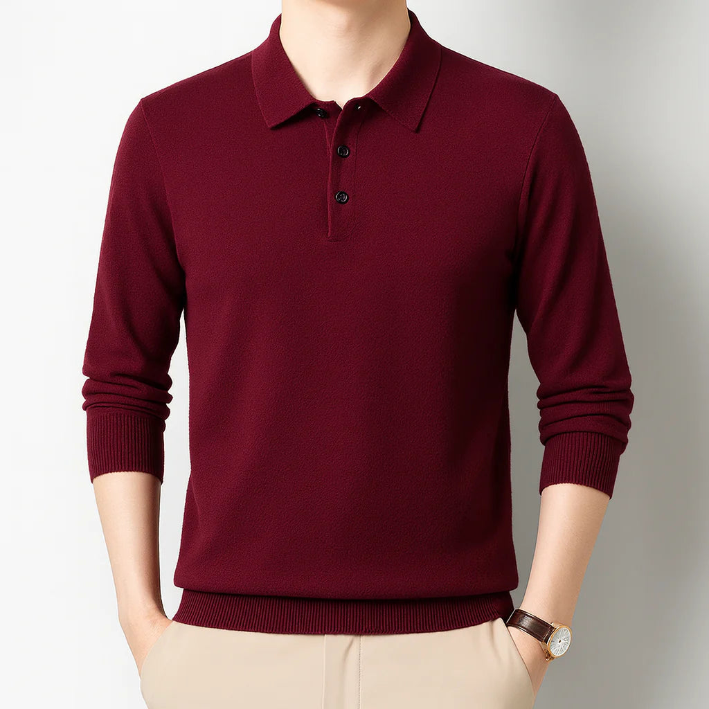 Oxford Knit Polo Sweater — Image 1 — Allury Wear UK