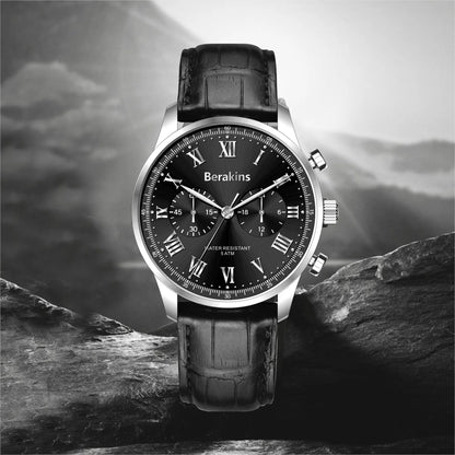 The Apex Leather Chronograph — Image 3 — Allury Wear UK