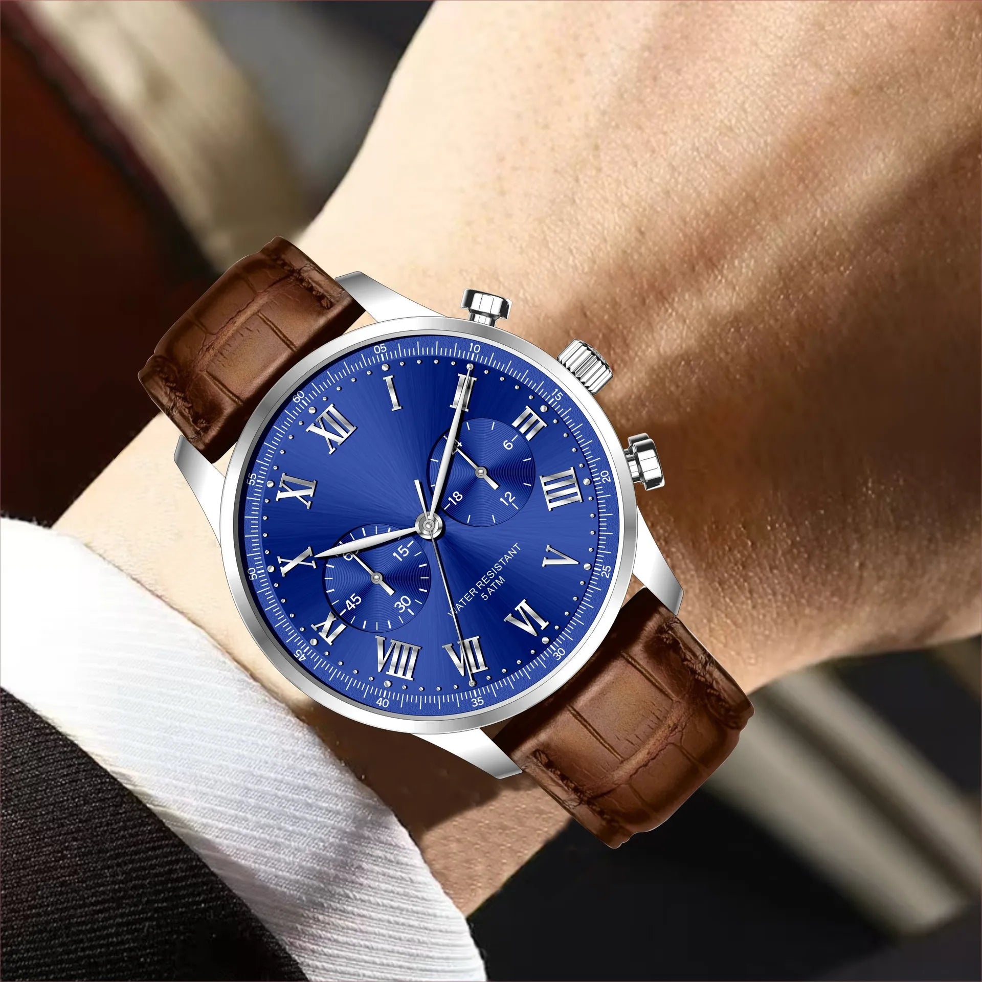 The Apex Leather Chronograph — Image 2 — Allury Wear UK