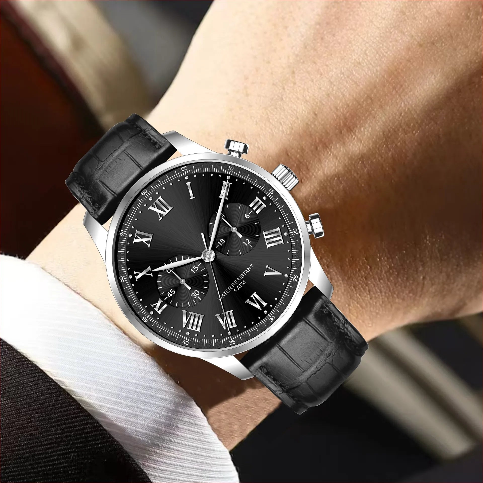 The Apex Leather Chronograph — Image 1 — Allury Wear UK
