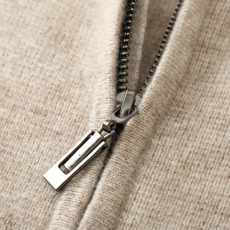 Cashmere Blend Zip Hoodie - image 7