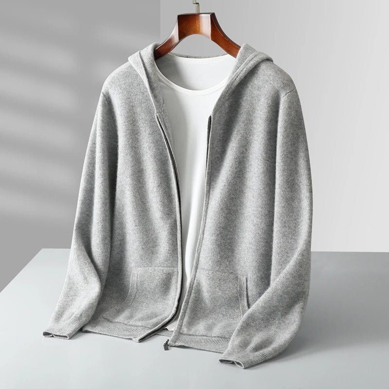 Cashmere Blend Zip Hoodie - image 5
