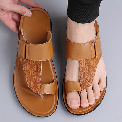 Ashmere Leather Flat Sandals - image 7