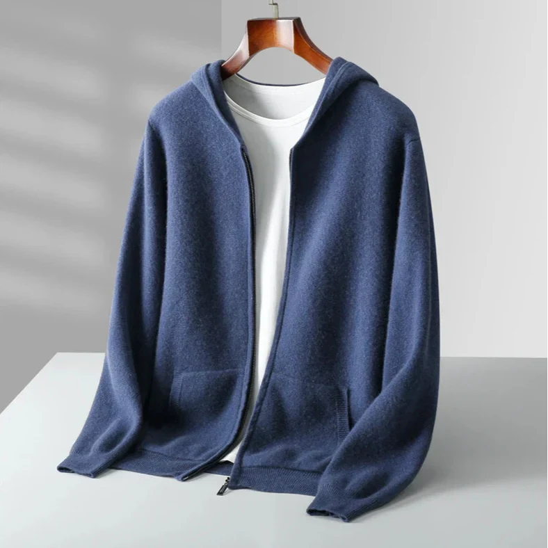 Cashmere Blend Zip Hoodie - image 3