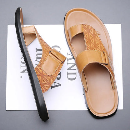 Ashmere Leather Flat Sandals - image 9