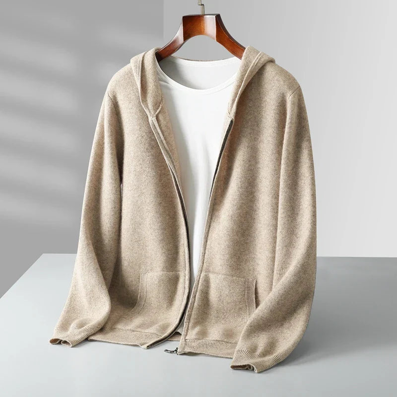 Cashmere Blend Zip Hoodie - image 2