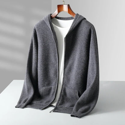 Cashmere Blend Zip Hoodie - image 6