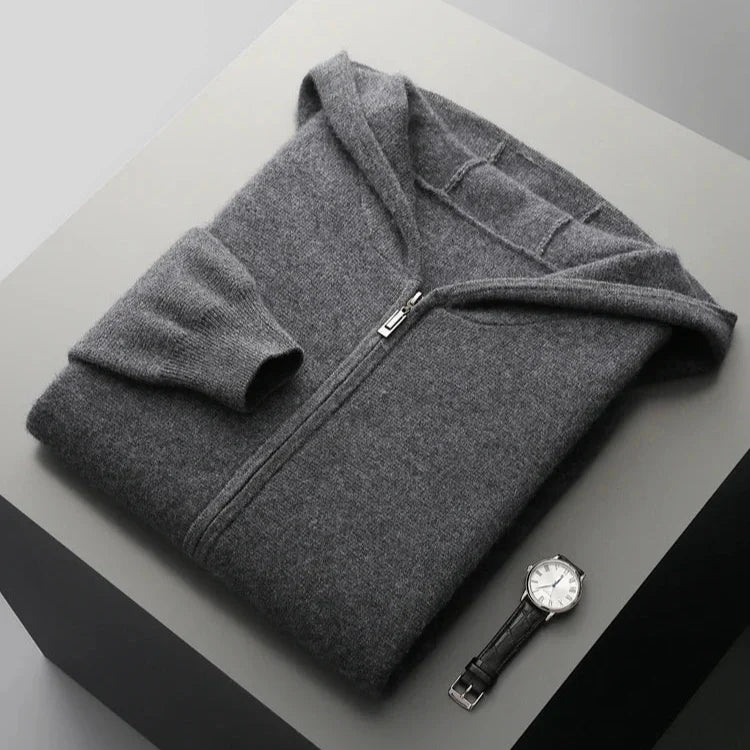 Cashmere Blend Zip Hoodie - image 10