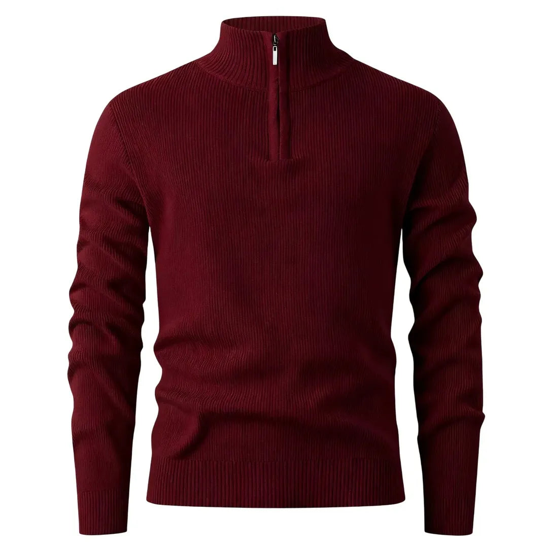 Halden Quarter Zip Knit Sweater — Image 7 — Allury Wear UK