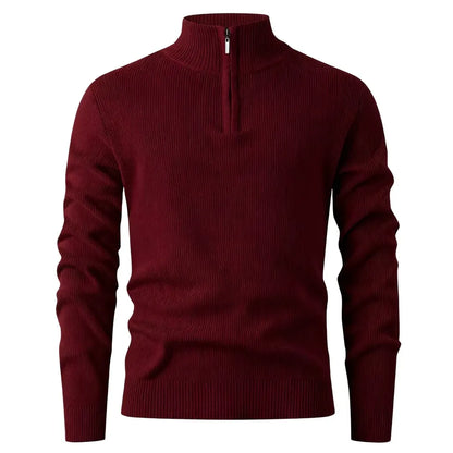 Halden Quarter Zip Knit Sweater — Image 7 — Allury Wear UK