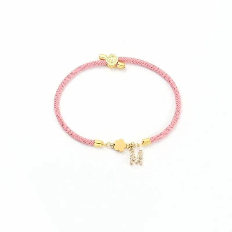Adjustable Shape Letter Initial Bracelets