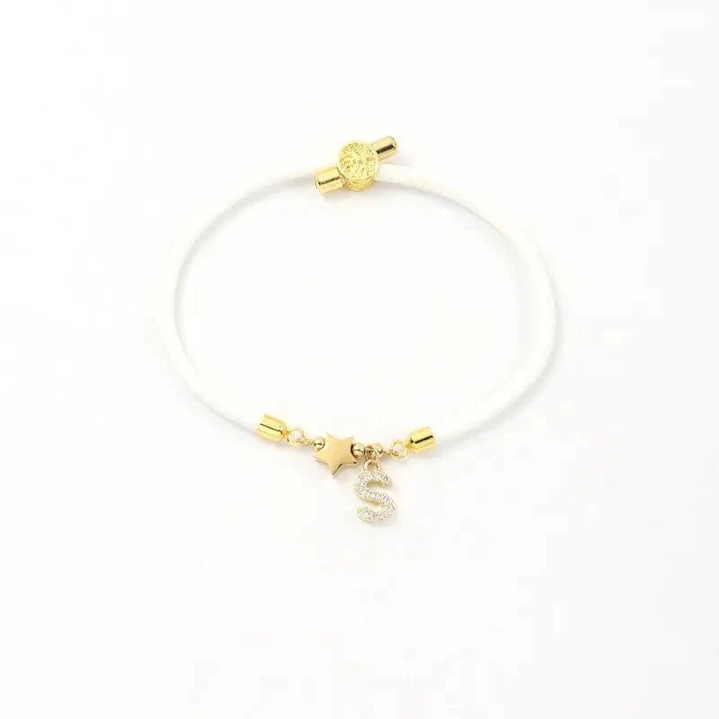 Adjustable Shape Letter Initial Bracelets