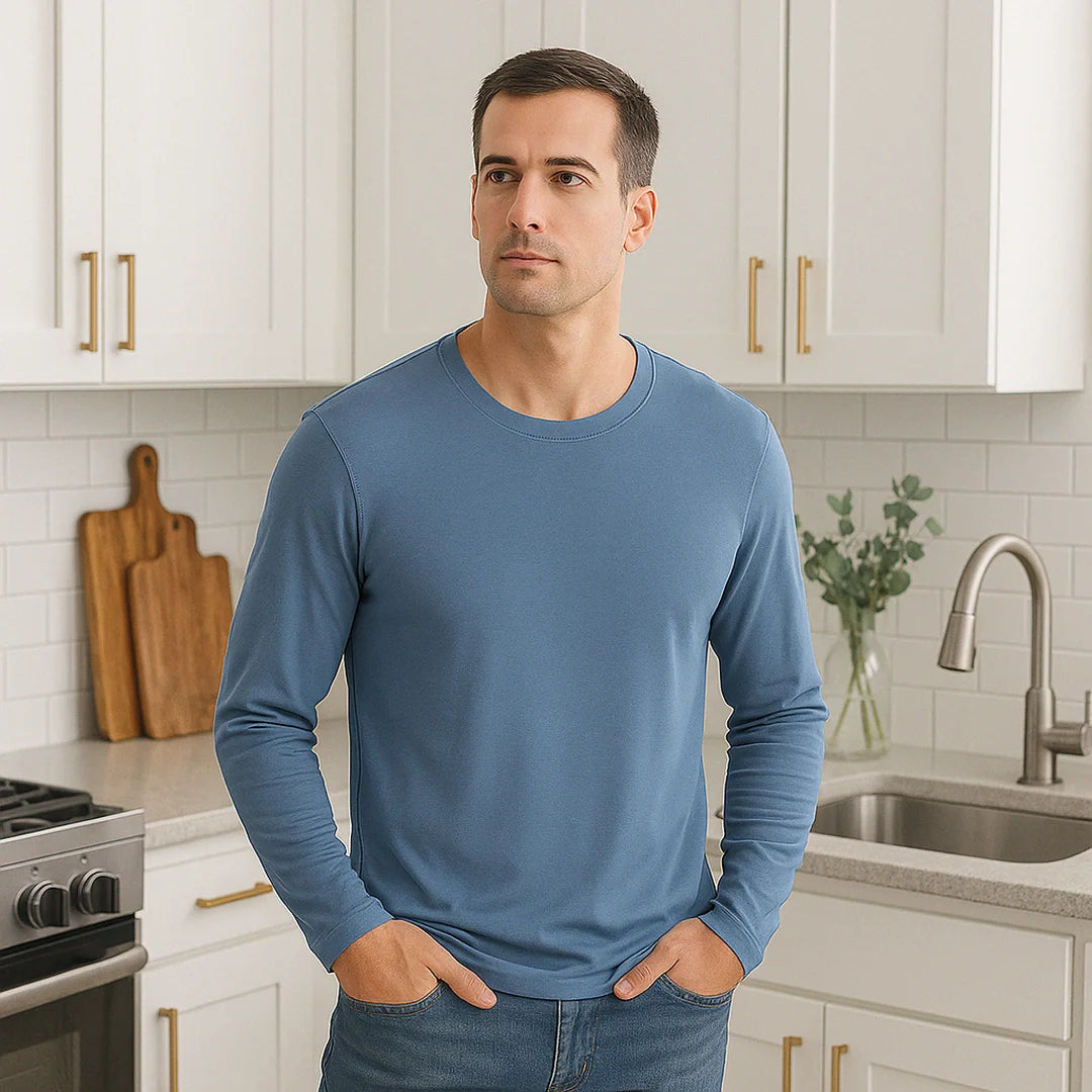 Men's Lenzing Modal Long Sleeve Tee — Image 11 — Allury Wear UK